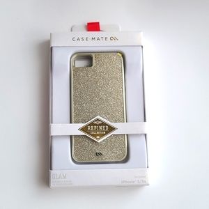 Case-mate iPhone 5/5S Case Glam Refined Collection Gold Glitter